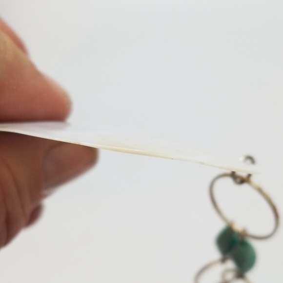 💕Shell Turquoise Bead & Loop Necklace - Picture 7 of 8